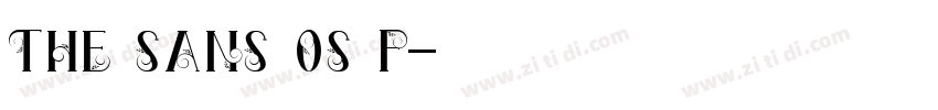the sans os f字体转换